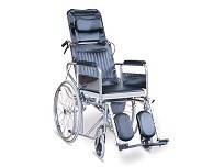 reclining commode wheel chair