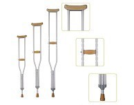 Auxiliary crutches  (Large - 130-150 cm)